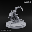 Staff Wielding Fangs Ratfolk B Miniature for Dungeons and Dragons, Pathfinder or other TTRPGs