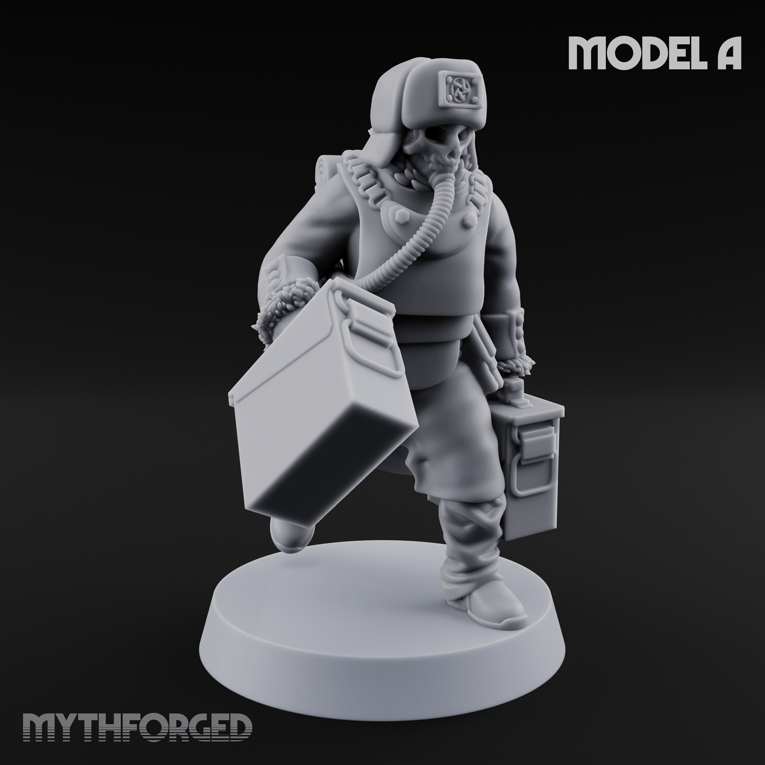 Munitions Running Human Guardsmen Miniature for Dungeons and Dragons, Pathfinder or other TTRPGs