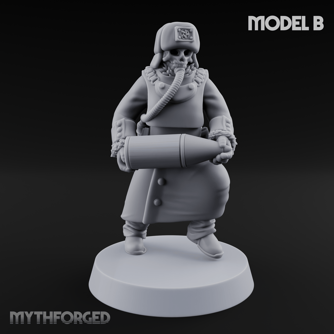 Munitions Running Human Guardsmen Miniature for Dungeons and Dragons, Pathfinder or other TTRPGs