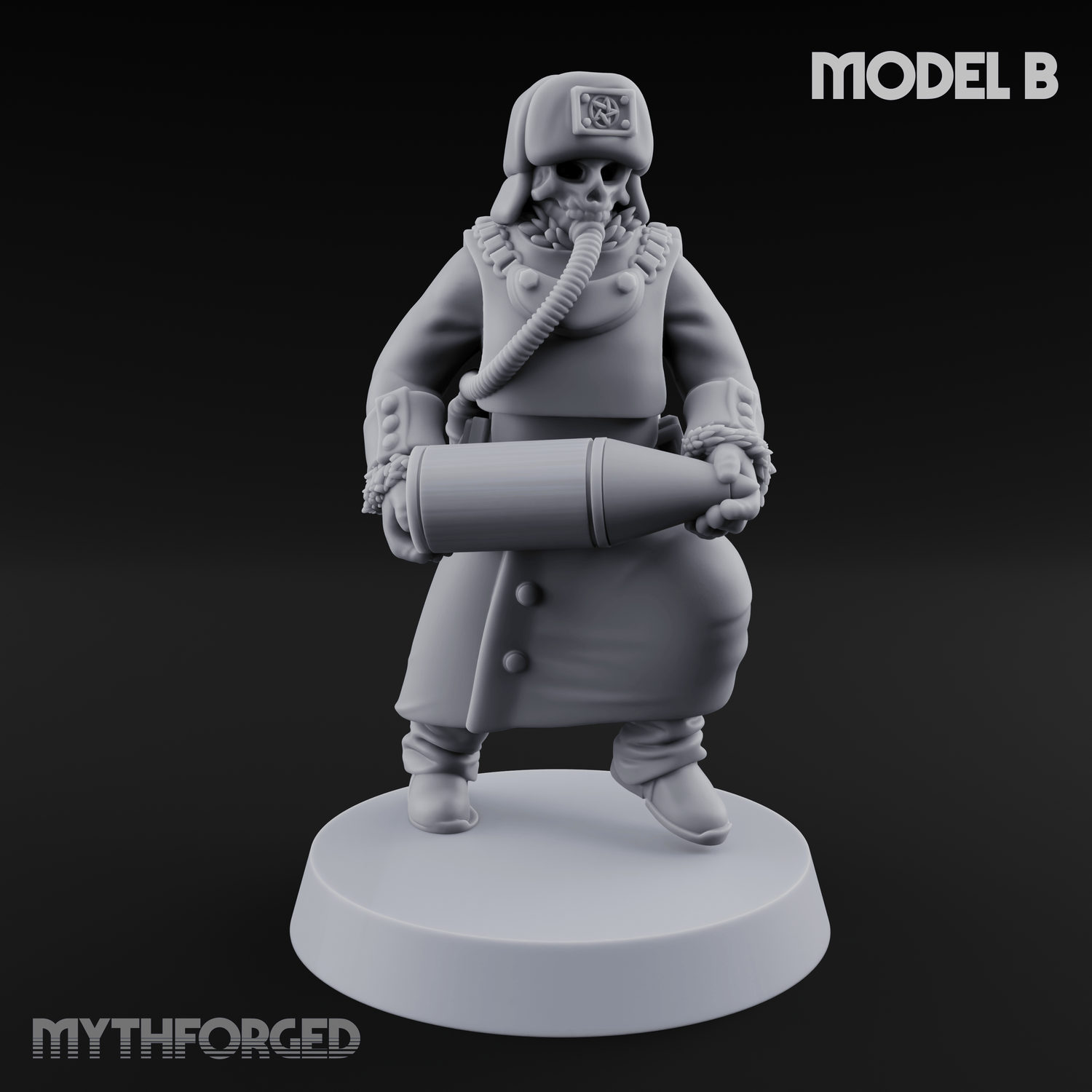 Munitions Running Human Guardsmen Miniature for Dungeons and Dragons, Pathfinder or other TTRPGs