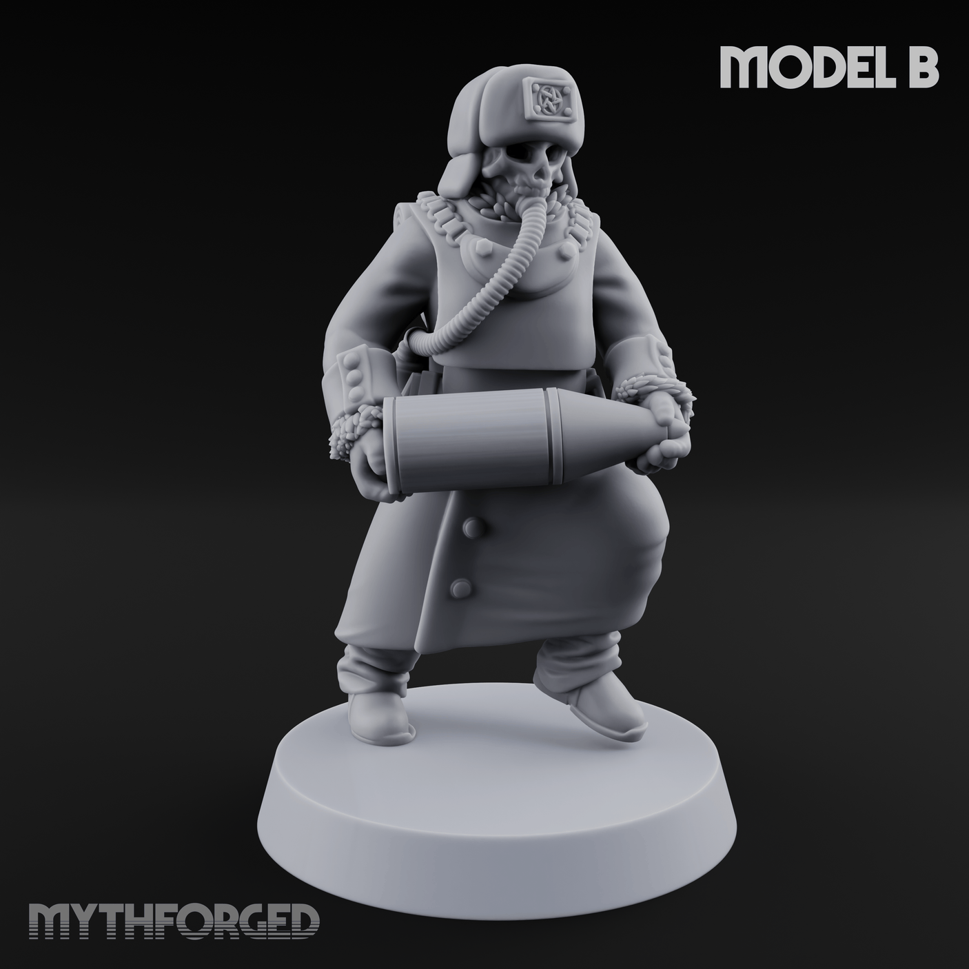 Munitions Running Human Guardsmen Miniature for Dungeons and Dragons, Pathfinder or other TTRPGs