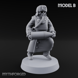 Munitions Running Human Guardsmen Miniature for Dungeons and Dragons, Pathfinder or other TTRPGs
