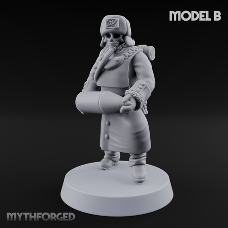 Munitions Running Human Guardsmen B Miniature for Dungeons and Dragons, Pathfinder or other TTRPGs