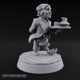 Dues Collected, Tea Poured Human and Halfling Guild Staff — C