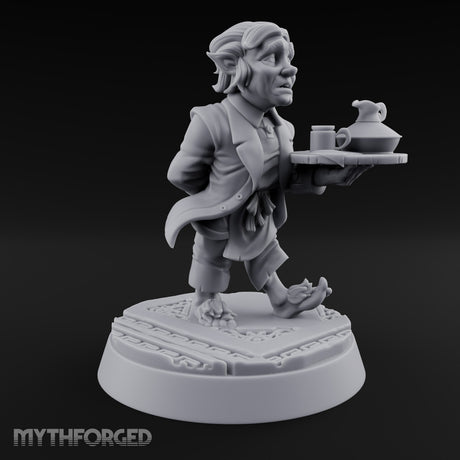 Dues Collected, Tea Poured Human and Halfling Guild Staff — C