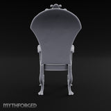 Button Count Exceeds Staff Count Ornate Tufted Armchair