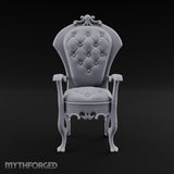 Button Count Exceeds Staff Count Ornate Tufted Armchair