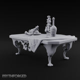 Feast Abandoned Mid-Toast Ornate Banquet Table