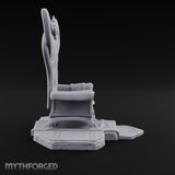 Vacant, but Still Reserved Ornate Tufted Throne