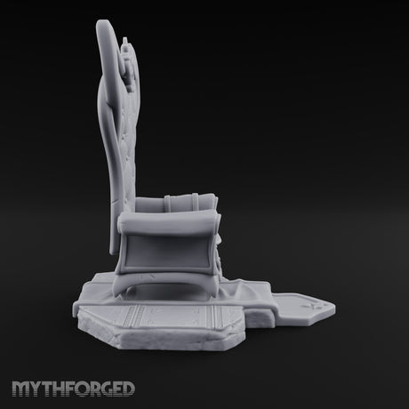 Vacant, but Still Reserved Ornate Tufted Throne
