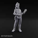 Guitar Shredding Human Bard Miniature for Dungeons and Dragons, Pathfinder or other TTRPGs