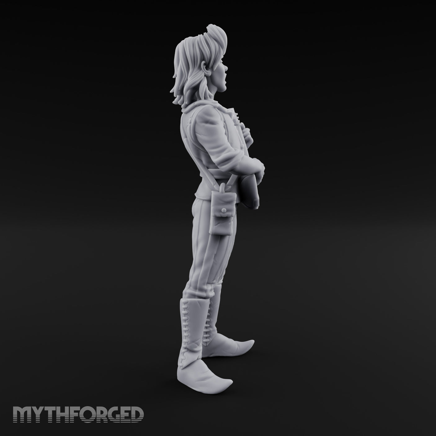 Guitar Shredding Human Bard Miniature for Dungeons and Dragons, Pathfinder or other TTRPGs
