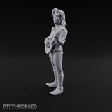Guitar Shredding Human Bard Miniature for Dungeons and Dragons, Pathfinder or other TTRPGs