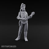 Guitar Shredding Human Bard Miniature for Dungeons and Dragons, Pathfinder or other TTRPGs