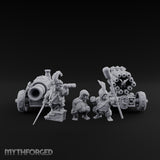 Spyglass Spotting Artillery Crew Set Miniature for Dungeons and Dragons, Pathfinder or other TTRPGs