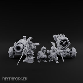 Spyglass Spotting Artillery Crew Set Miniature for Dungeons and Dragons, Pathfinder or other TTRPGs