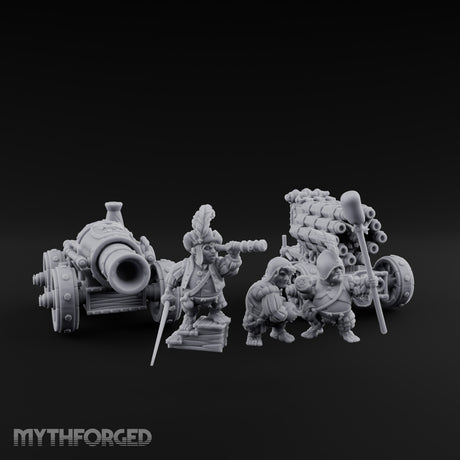 Spyglass Spotting Artillery Crew Set Miniature for Dungeons and Dragons, Pathfinder or other TTRPGs