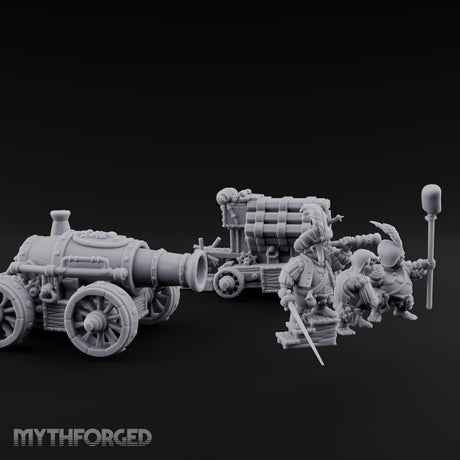 Spyglass Spotting Artillery Crew Set Miniature for Dungeons and Dragons, Pathfinder or other TTRPGs
