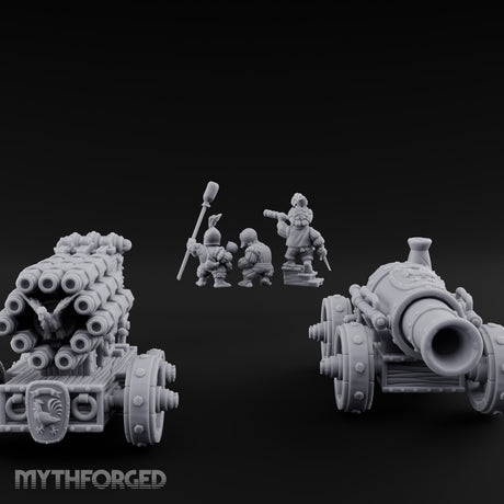 Spyglass Spotting Artillery Crew Set Miniature for Dungeons and Dragons, Pathfinder or other TTRPGs