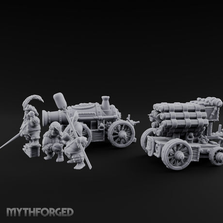 Spyglass Spotting Artillery Crew Set Miniature for Dungeons and Dragons, Pathfinder or other TTRPGs
