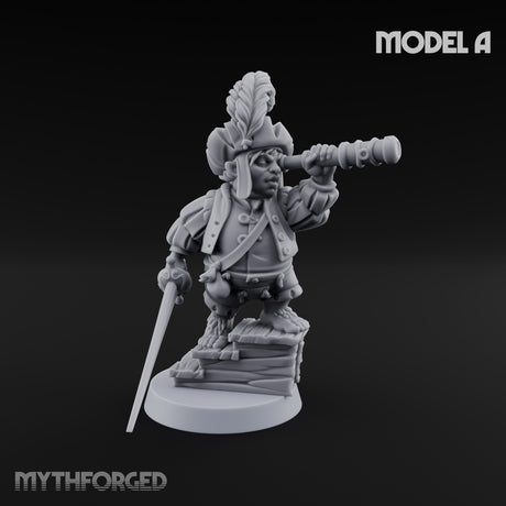 Spyglass Scouting Halfling Bombardier A Miniature for Dungeons and Dragons, Pathfinder or other TTRPGs