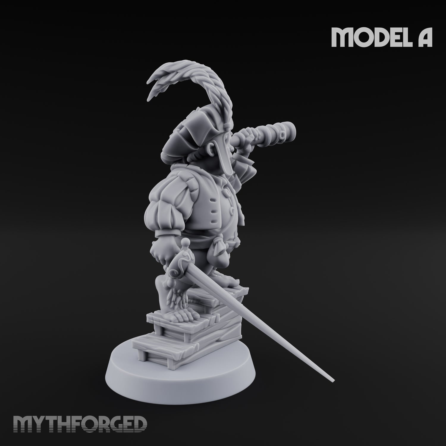 Spyglass Scouting Halfling Bombardiers Miniature for Dungeons and Dragons, Pathfinder or other TTRPGs