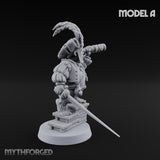 Spyglass Scouting Halfling Bombardiers Miniature for Dungeons and Dragons, Pathfinder or other TTRPGs