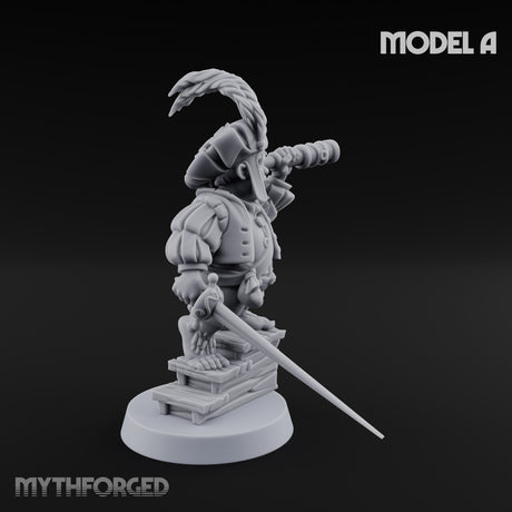 Spyglass Scouting Halfling Bombardiers Miniature for Dungeons and Dragons, Pathfinder or other TTRPGs