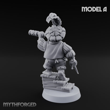 Spyglass Scouting Halfling Bombardier A Miniature for Dungeons and Dragons, Pathfinder or other TTRPGs