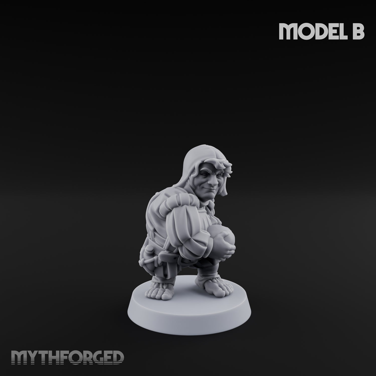 Spyglass Scouting Halfling Bombardiers Miniature for Dungeons and Dragons, Pathfinder or other TTRPGs