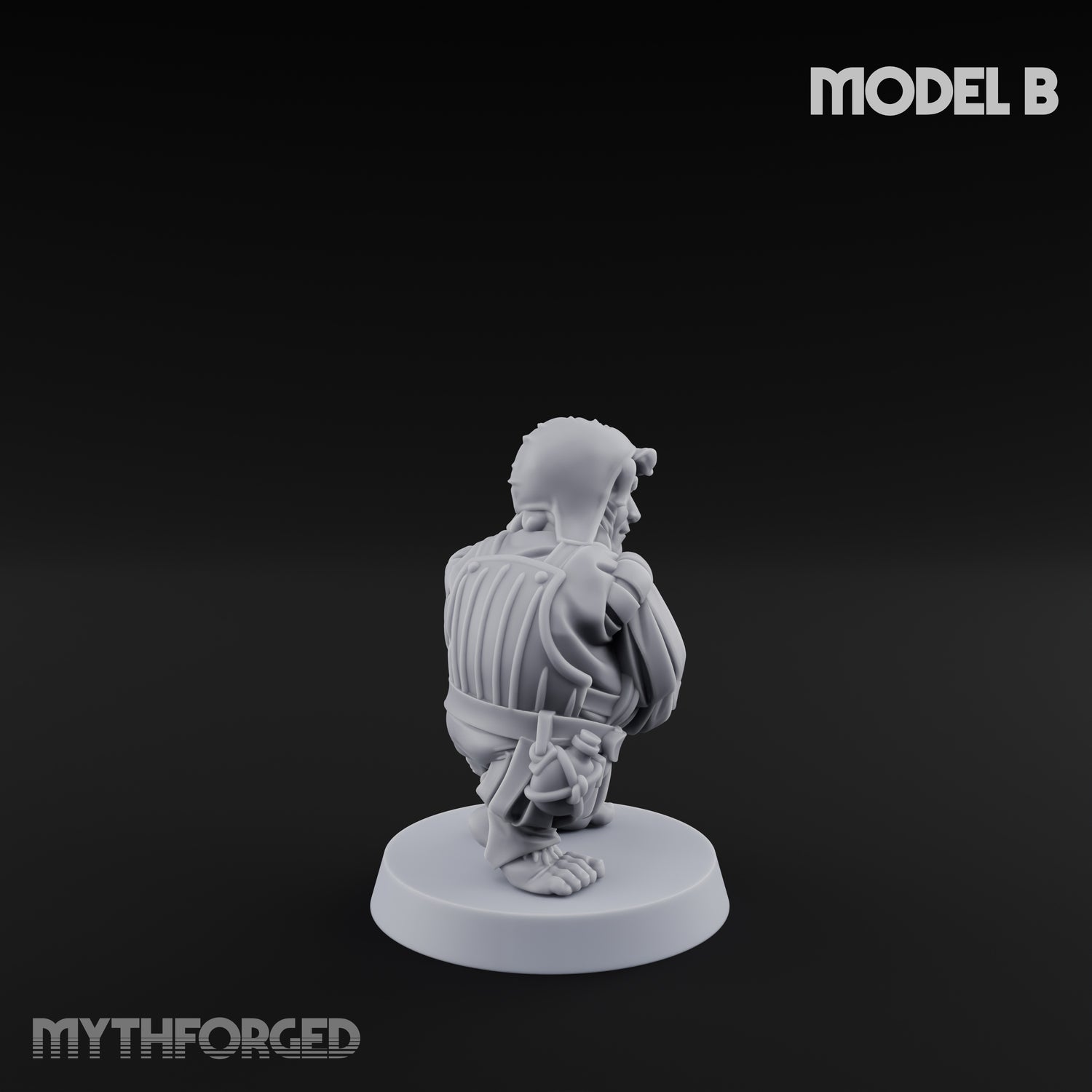 Spyglass Scouting Halfling Bombardiers Miniature for Dungeons and Dragons, Pathfinder or other TTRPGs