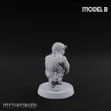 Spyglass Scouting Halfling Bombardiers Miniature for Dungeons and Dragons, Pathfinder or other TTRPGs