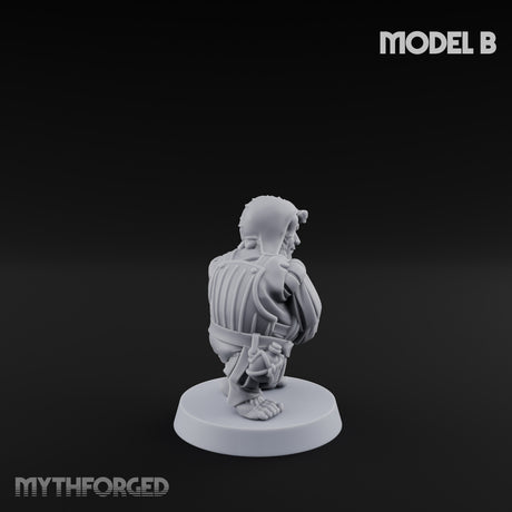 Spyglass Scouting Halfling Bombardiers Miniature for Dungeons and Dragons, Pathfinder or other TTRPGs