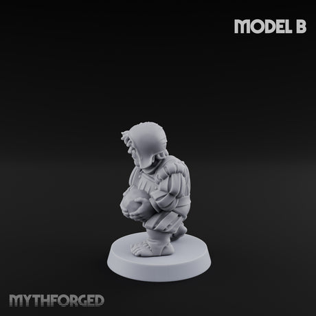 Spyglass Scouting Halfling Bombardier B Miniature for Dungeons and Dragons, Pathfinder or other TTRPGs