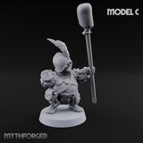 Spyglass Scouting Halfling Bombardier C Miniature for Dungeons and Dragons, Pathfinder or other TTRPGs