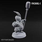 Spyglass Scouting Halfling Bombardier C Miniature for Dungeons and Dragons, Pathfinder or other TTRPGs