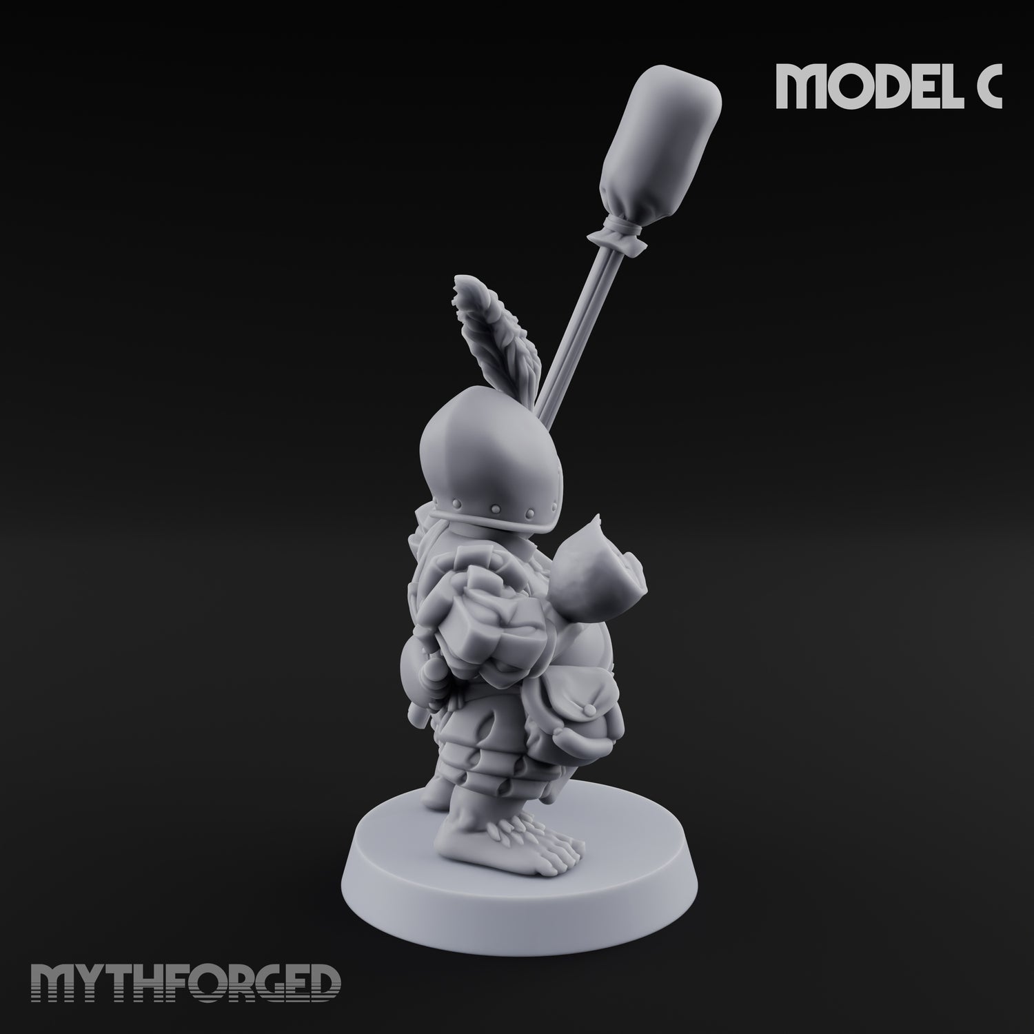 Spyglass Scouting Halfling Bombardier C Miniature for Dungeons and Dragons, Pathfinder or other TTRPGs