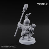 Spyglass Scouting Halfling Bombardier C Miniature for Dungeons and Dragons, Pathfinder or other TTRPGs