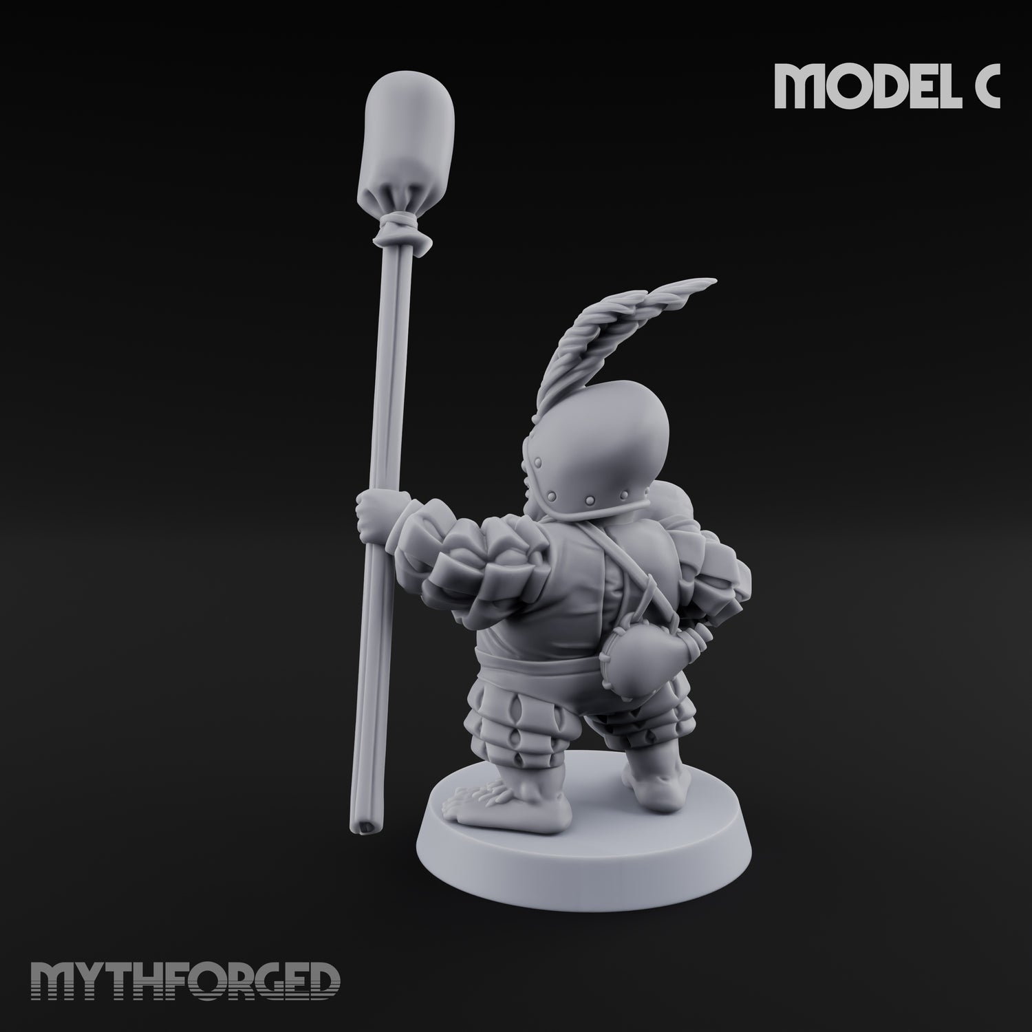 Spyglass Scouting Halfling Bombardier C Miniature for Dungeons and Dragons, Pathfinder or other TTRPGs