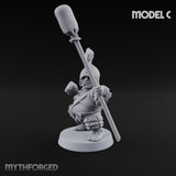 Spyglass Scouting Halfling Bombardier C Miniature for Dungeons and Dragons, Pathfinder or other TTRPGs