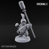 Spyglass Scouting Halfling Bombardier C Miniature for Dungeons and Dragons, Pathfinder or other TTRPGs