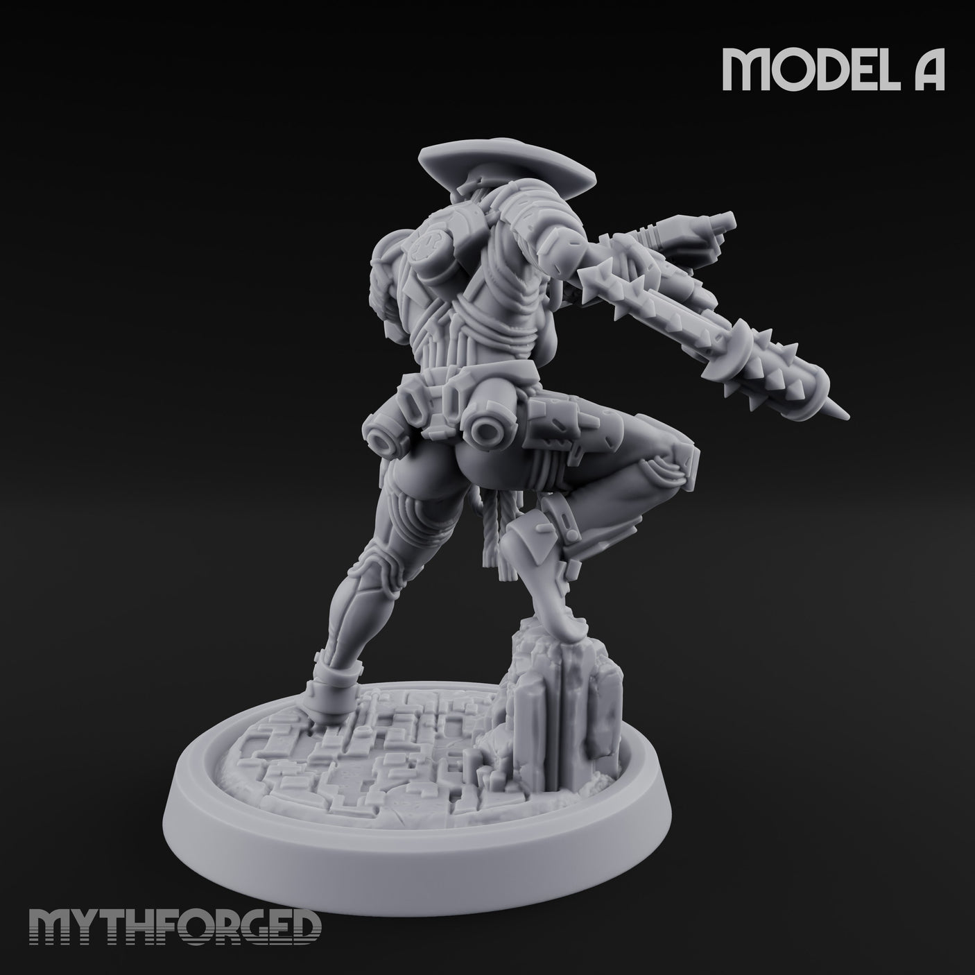 Gun Running Goblin Trooper A Miniature for Dungeons and Dragons, Pathfinder or other TTRPGs