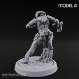 Gun Running Goblin Trooper A Miniature for Dungeons and Dragons, Pathfinder or other TTRPGs
