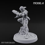 Gun Running Goblin Trooper A Miniature for Dungeons and Dragons, Pathfinder or other TTRPGs