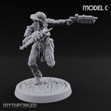 Gun Running Goblin Trooper C Miniature for Dungeons and Dragons, Pathfinder or other TTRPGs