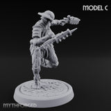 Gun Running Goblin Trooper C Miniature for Dungeons and Dragons, Pathfinder or other TTRPGs