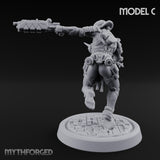 Gun Running Goblin Trooper C Miniature for Dungeons and Dragons, Pathfinder or other TTRPGs