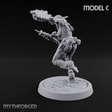 Gun Running Goblin Trooper C Miniature for Dungeons and Dragons, Pathfinder or other TTRPGs