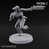 Gun Running Goblin Trooper C Miniature for Dungeons and Dragons, Pathfinder or other TTRPGs