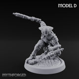 Gun Running Goblin Trooper D Miniature for Dungeons and Dragons, Pathfinder or other TTRPGs